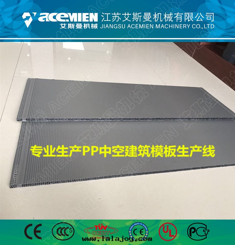 PP塑料中(zhōng)空(kōng)建築模板設備