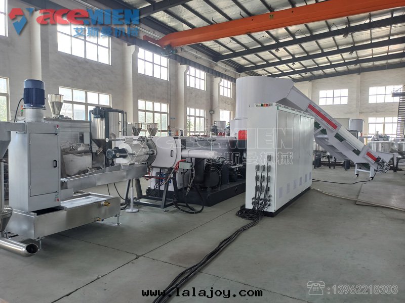 PP編織袋团(tuán)粒(lì)造粒(lì)機(jī)單螺杆双(shuāng)階(jiē)密实倉造粒(lì)生(shēng)産線(xiàn)